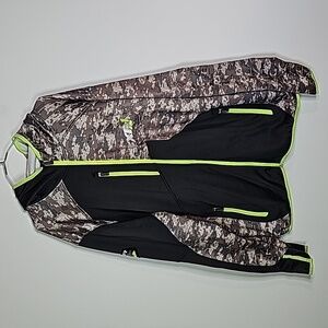 FXR XXL black and brown camo extreme performance zip up hoodie